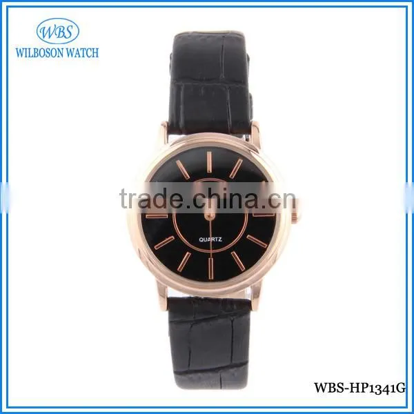 Fashion Girls Fancy Leather Hand Watch Stainless Steel Back