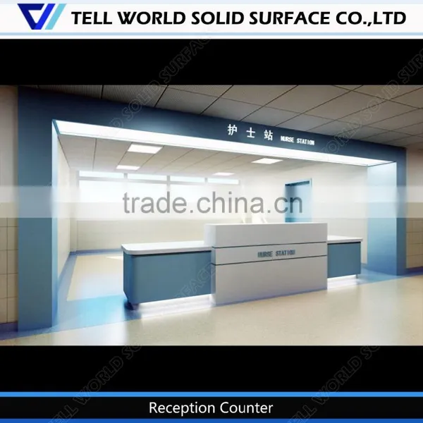 Long Straight Stand Desk/reception Counter Pictures/great Size Reception Desk photo-4