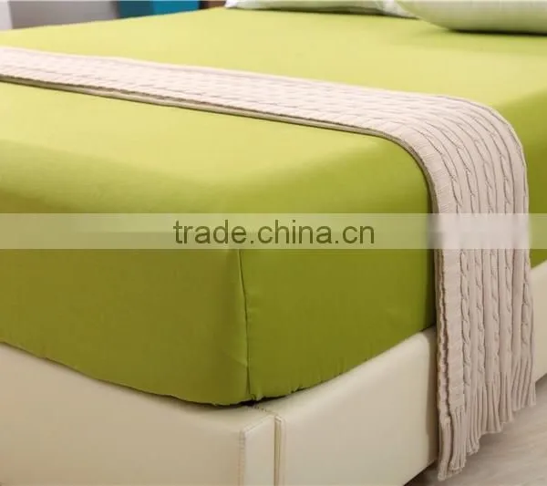 100% Cotton Fitted Sheet Green photo-2