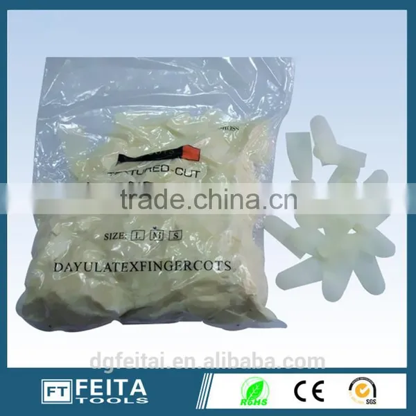 Anti Static Incision Transparent Latex Powder Free ESD Finger Cots photo-4