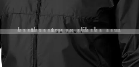 Mens Taslon Waterproof Windbreaker Jacket Black photo-2