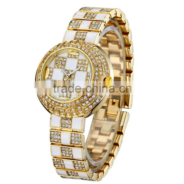 2015 Kingsky KY067 Gold Plated Jewelly Quartz Lady Fashion Watch photo-2