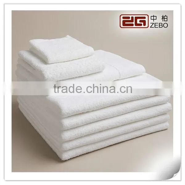 100% Cotton Wholesale White Customized Logo Embroidered Bath Towels