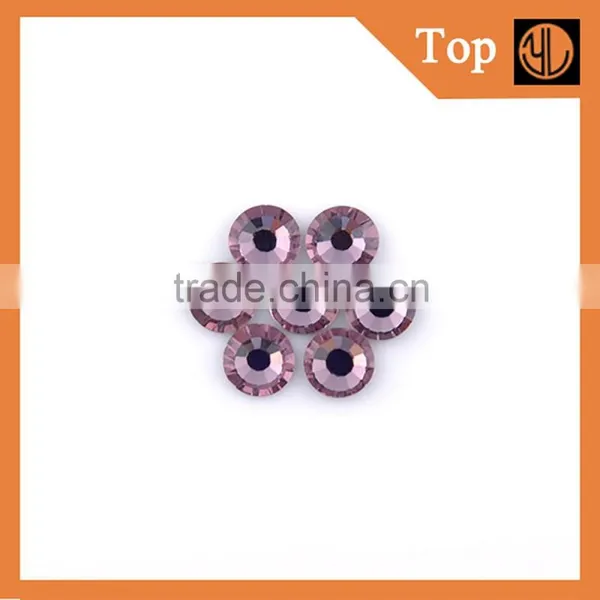 Ss6 , Ss10 , Ss16 , Ss20 AB Crystal Clear Round Iron on Flatback Wholesales Hotfix Rhinestone photo-3