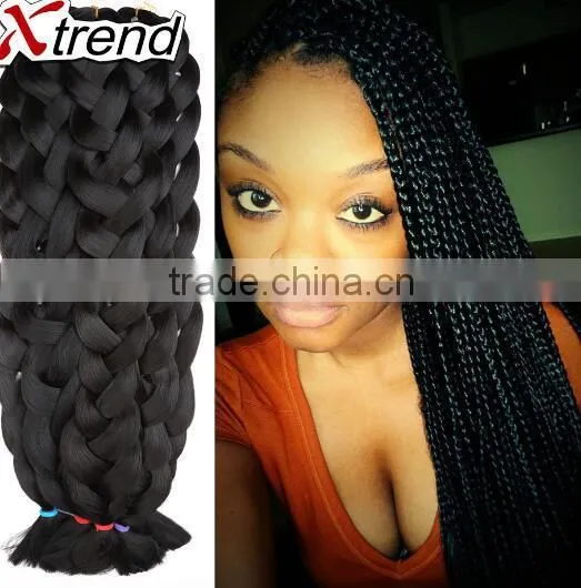 Twist Crochet Braids Synthetic Fiber Hair Extension Yaki Hair Braid