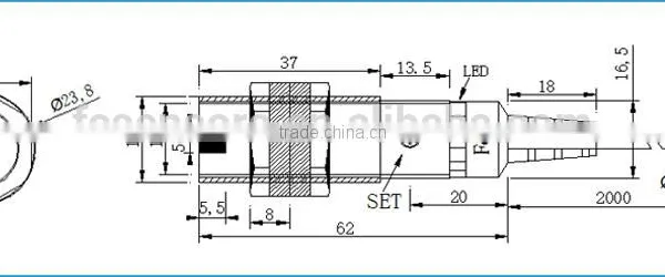 M18 NPN NO Through-beam Waterpoof Photoelectric Sensor With CE photo-4