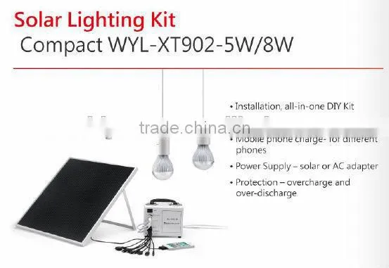 Portable Solar Panel/Small Solar Lighting Kits 10W 20W photo-3