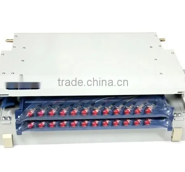 Fiber Optic 19 Inch 2U 24 Ports Rack Mount ODF Fiber Optical Patch Panel photo-3