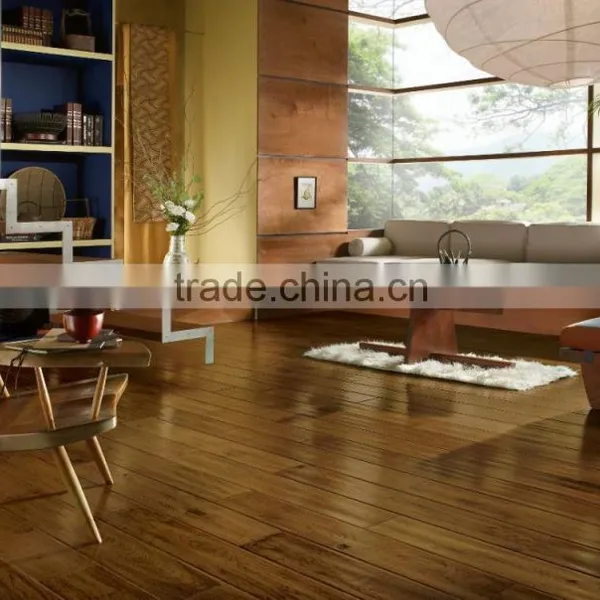 Hickory Wood Flooring Antique Handscraped Elm Engineered Wood Flooring photo-6