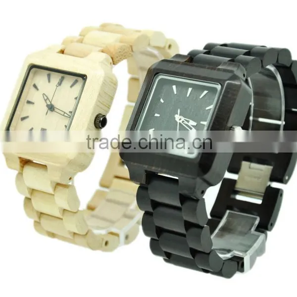 2016 New Arrival Japanese Movement Wood Watch Wrist Watches for Couples photo-4