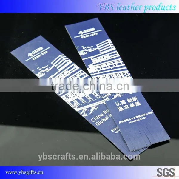 Customized Factory Non-magnetic Printing PU Leather Bookmark With Tassel photo-3