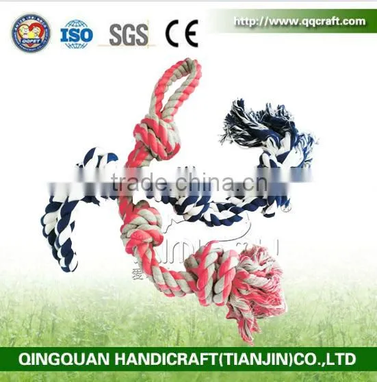 QingQ Factory Pet Puppy Dog Cotton Rope Chew Teeth Cleanning Toys photo-5