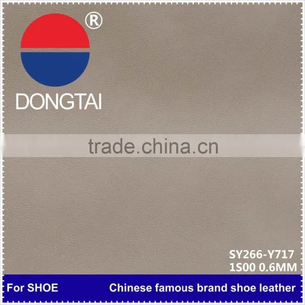 0.6mm Soft Embossed pu Leather/wholesale 2015 100% High Quality Synthetic pu Leather/With 20 Years Expenience Shoes Leather photo-4