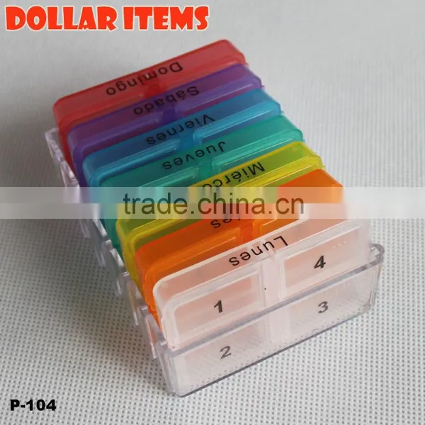 Colorful Seven Days Pill Stoage Box photo-3