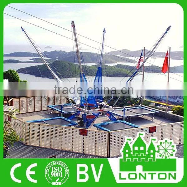 Four Person Kids Bungee Jumps With Springs Mall Entertainment Rides photo-3