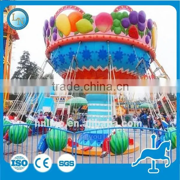 Park Kids Amusement Equipment Outdoor Flying Chair Fruit Flying Chair Ride for Sale