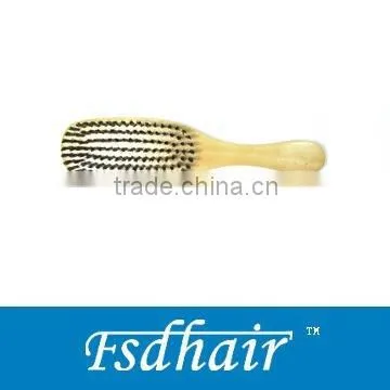 Wooden Boar Bristles Hair Brush