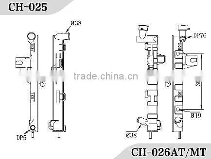 Auto Parts for Chrysler Car Engine Radiator Plastic Tank With Water Tank OE#:5207983AB photo-3