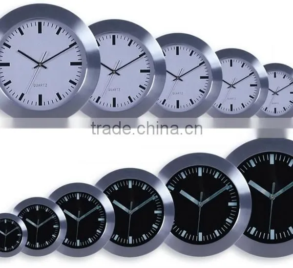 12 Inch Metal and Aluminum Round Wall Clock Made in Wholesale China Factory!