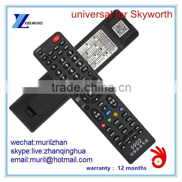 Black 63 Keys S902 Universal Remote Control for Skyworth LCD/LED Television ZF Factory Supply