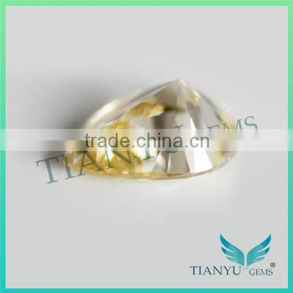 Wholesale Add Facts Synthetic Gemstone L-Yellow Pear Cut CZ Gems photo-2