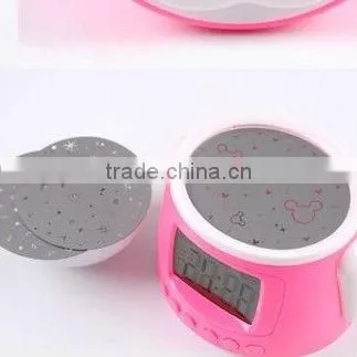 Novelty Promotional Item Gift Android Robots DIY Music Led Star Light Projecting Alarm Clock,digital Clocks photo-2