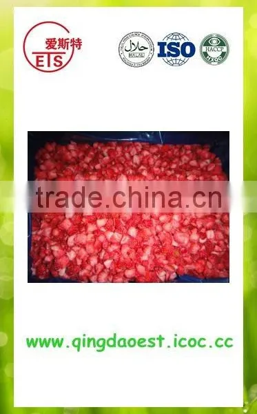 For Export Organic Frozen IQF Strawberry Dice and Cube photo-3
