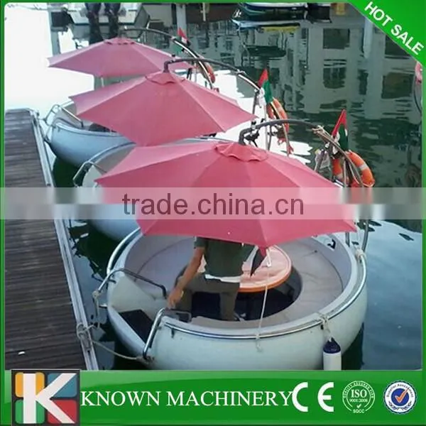 New Type Electric Motor Barbecue Round Boat With Battery,BBQ Donut Boat for Sale photo-2