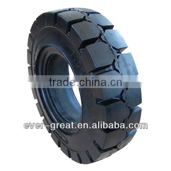 Good Quality Solid Forklift Tire 7.00-12