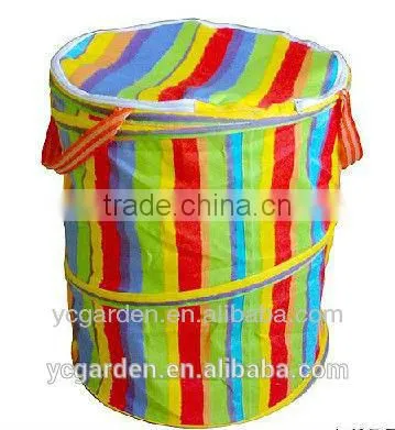 Yellow and Green 600D OXFORD Printed Pop up Bag photo-4