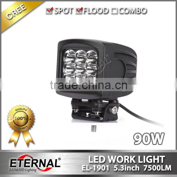 90W 5.3in 4x4 Off-road ATV UTV SUV Motorcycle Automotive High Power Driving Spot Led Work Light photo-4