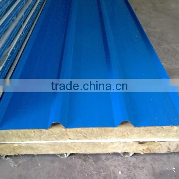Rock Wool Sandwich Roof Panels/rockwool Sandwich Panel/Galvanized Roof Panels photo-2