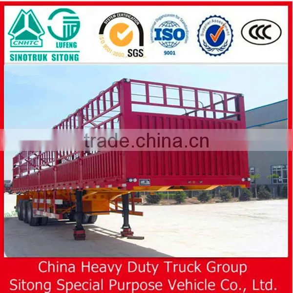 Double Tire Side Open Cargo Semi Trailer for Sale photo-3