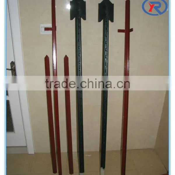 Cheap Green Painted Studded T Post Garden Zone Fence Post Made in China photo-4