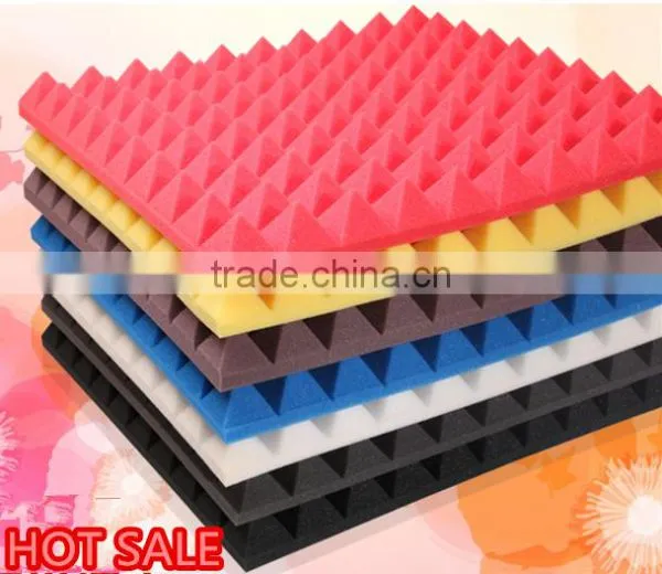 China Wholesale Sound Absorbing Acoustic Foam Panels With Wedge/egg/pyramid Shape photo-3