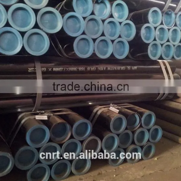 Api 5l X52 Black Paint Carbon Steel Pipe photo-3