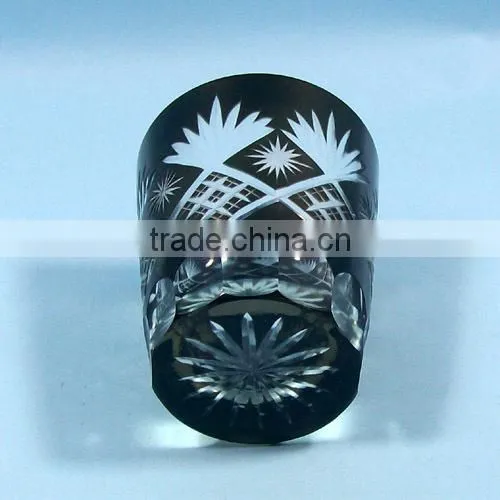 2017 Trendy Luxury Five Star Hotel Promotional Black Glass Tumbler photo-6