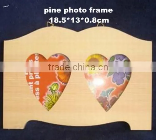 Unfinished Decorative Handmade Wall Haning Wooden Photo Frames Wholesale photo-3