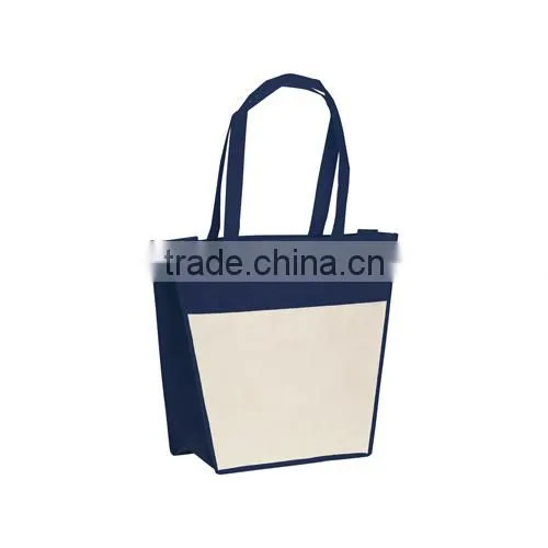 Eco Friendly Fabric Tote Shopping Bag With Big Frontal Pocket photo-2