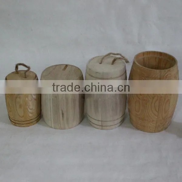 Round Mouth Wooden Tea Packing Cans,coffee Beans Storage Box photo-6