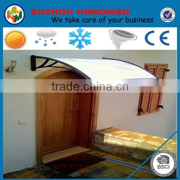 DIY Awning Extension Polycarbonate Door Canopy With Plastic Brackets photo-4
