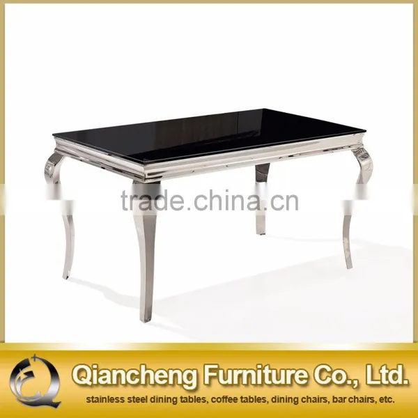Hotel Furniture Dining Table With 4 Stainlss Steel Legs photo-6