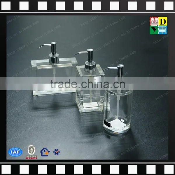 Wholesale Acrylic Square Bathroom Accessories Custom Design PMMA Bathroom Accessory Sets From Shenzhen Yidong photo-5