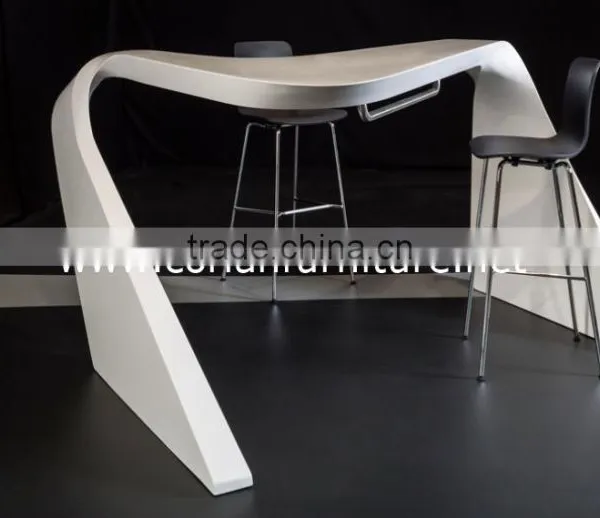 Corianfurniture Hi Macs Built Modern Kitchen Nail Bar Counter Designs photo-2