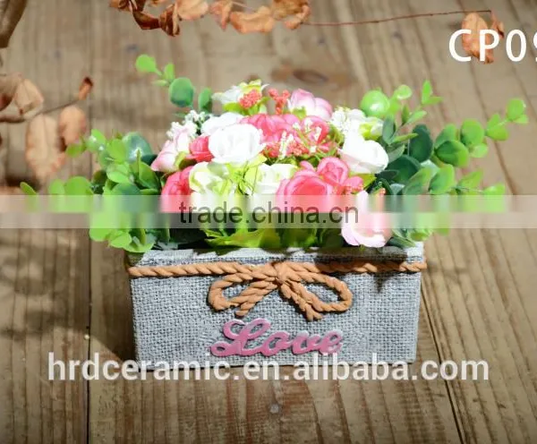 Factory Wholesale Cement Decorative Garden Plant Pots Indoor photo-5