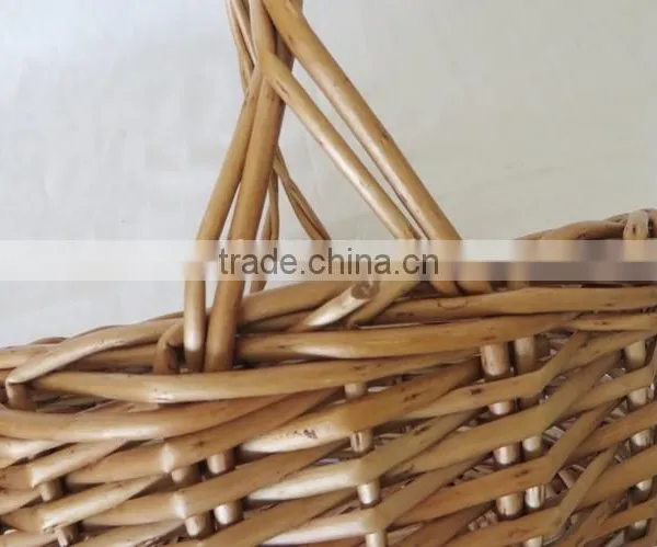 Handled Wedding Colored Wicker Flower Girl Baskets photo-5