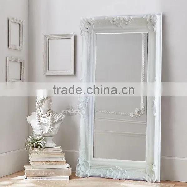 New Degsin Large Framed Wood Wall Mirrors Decorative photo-4