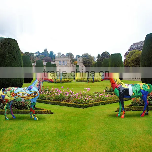 Resin Outdoor Animal Statues Lifesize Fiberglass Horse photo-3