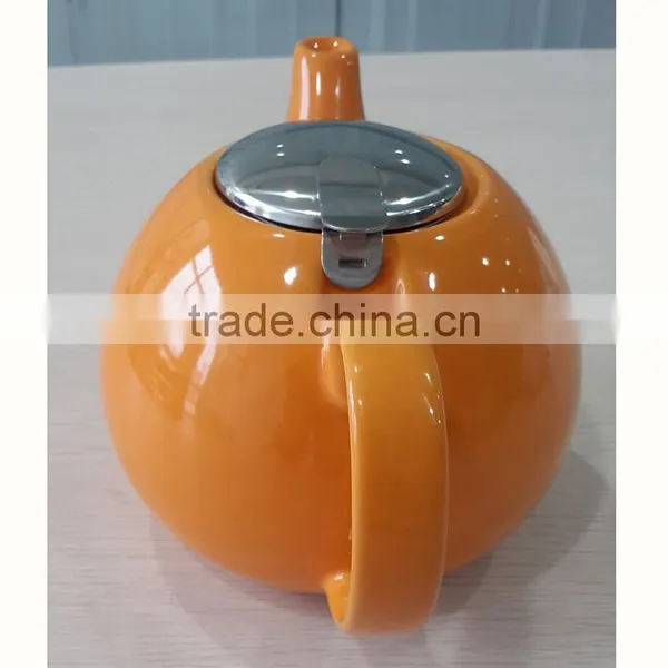 BTHJC-1 Ceramic 1.2L With Stainless Steel Lid and Infuser Teapot photo-3