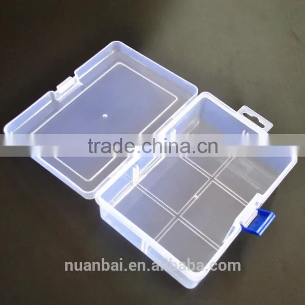 16.5x12cm Rectangle Clear Polypropylene Plastic Packaging Boxes Storage